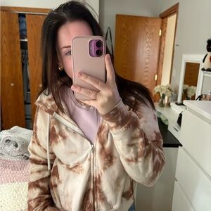GARAGE Tie-Dye Zip-Up Hoodie